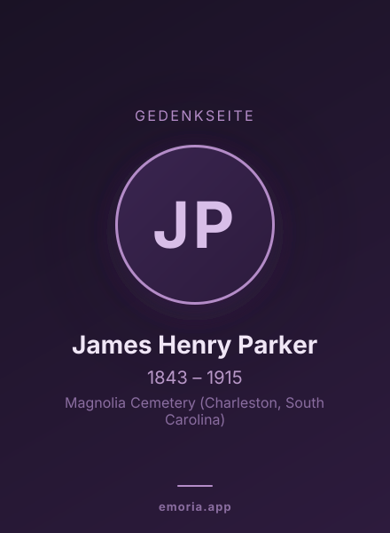 Gedenkportrait von James Henry Parker
