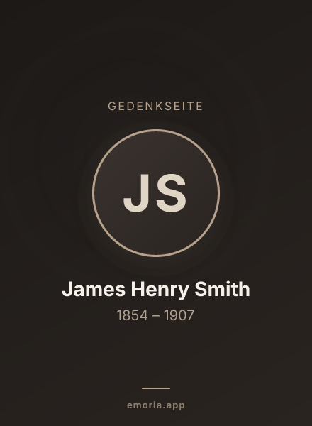 Gedenkportrait von James Henry Smith