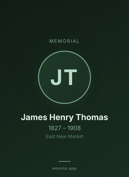 Memorial portrait of James Henry Thomas