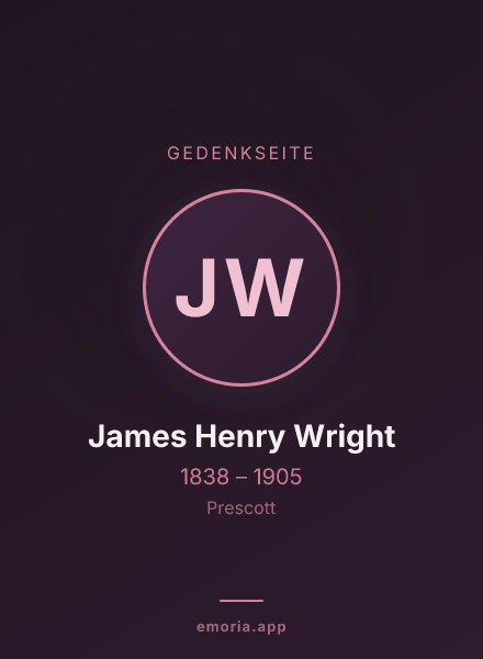 Gedenkportrait von James Henry Wright
