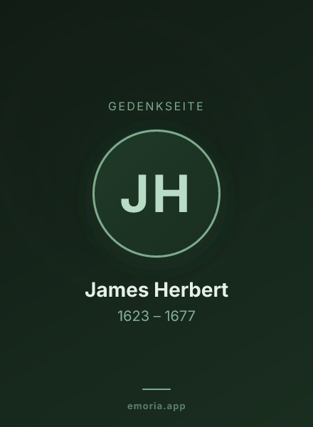 Gedenkportrait von James Herbert