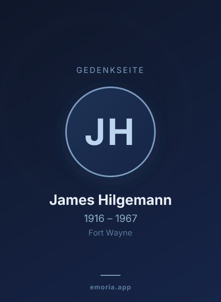 Gedenkportrait von James Hilgemann