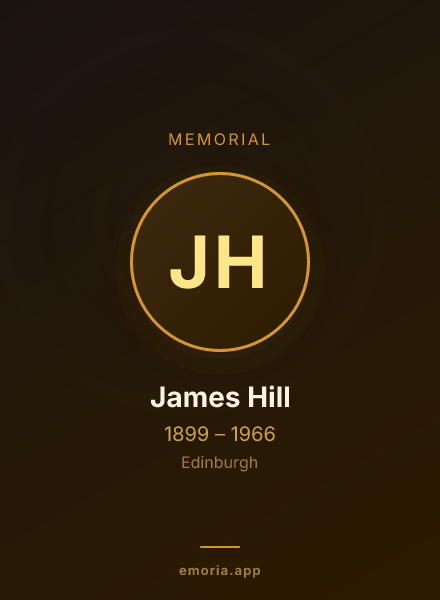 Memorial portrait of James Hill