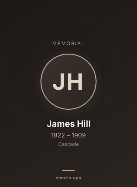 Memorial portrait of James Hill