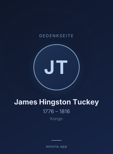 Gedenkportrait von James Hingston Tuckey