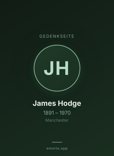 Gedenkportrait von James Hodge