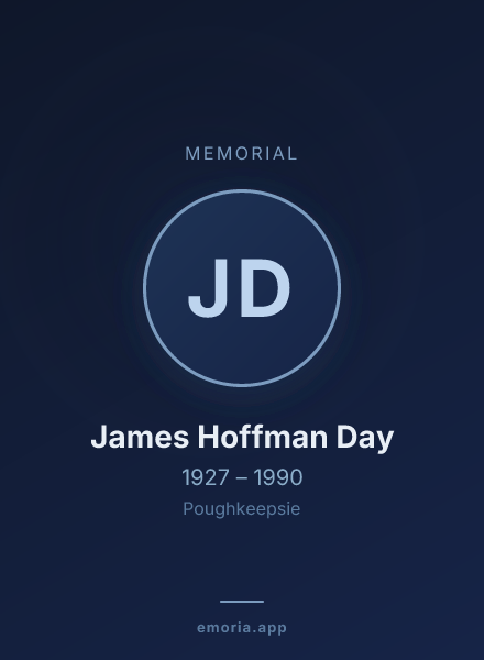 Memorial portrait of James Hoffman Day
