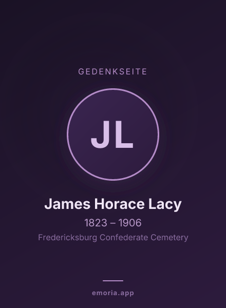 Gedenkportrait von James Horace Lacy