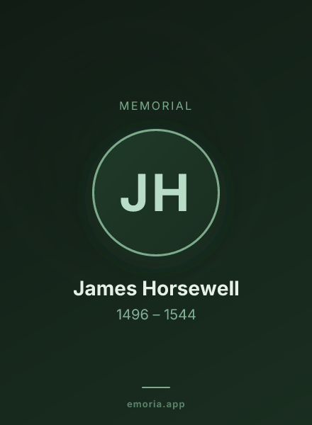 Memorial portrait of James Horsewell
