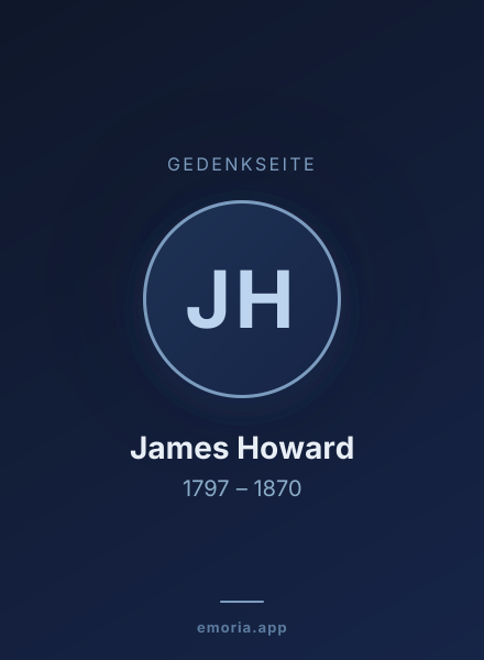Gedenkportrait von James Howard