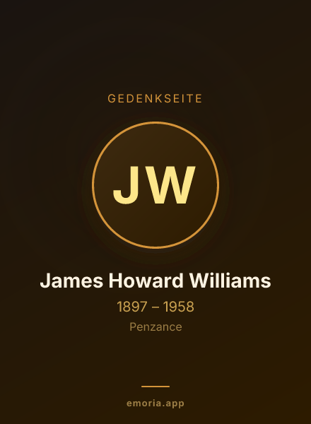 Gedenkportrait von James Howard Williams