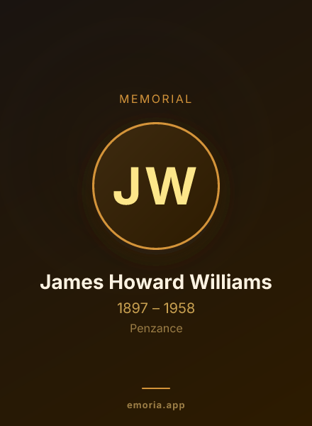 Memorial portrait of James Howard Williams