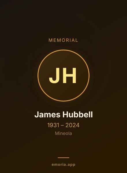 Memorial portrait of James Hubbell