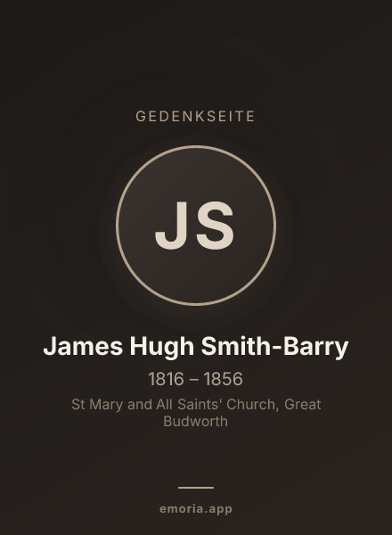 Gedenkportrait von James Hugh Smith-Barry