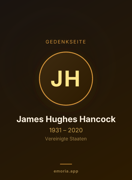 Gedenkportrait von James Hughes Hancock