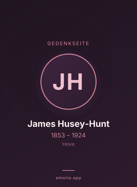 Gedenkportrait von James Husey-Hunt