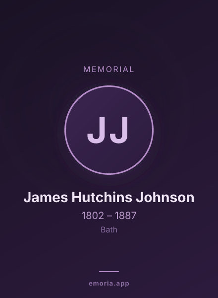 Memorial portrait of James Hutchins Johnson
