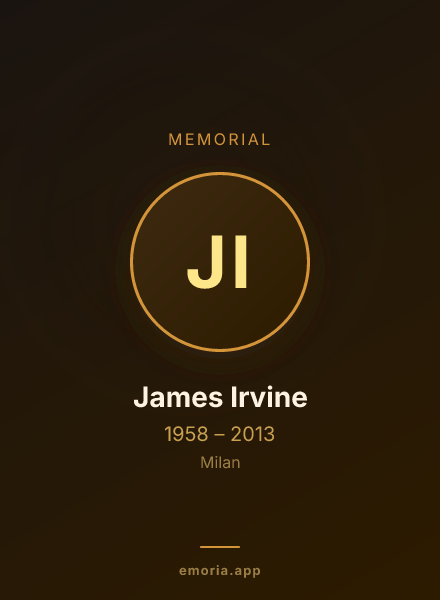 Memorial portrait of James Irvine