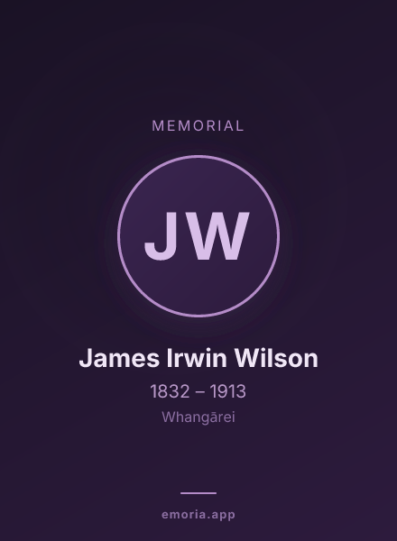 Memorial portrait of James Irwin Wilson