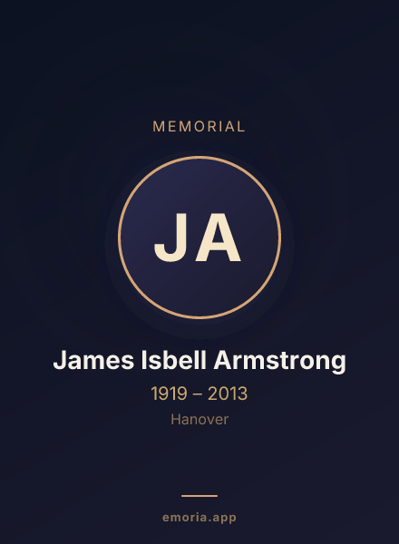 Memorial portrait of James Isbell Armstrong