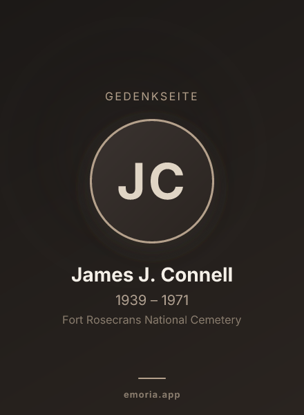 Gedenkportrait von James J. Connell