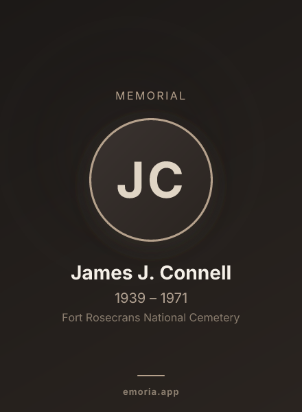 Memorial portrait of James J. Connell