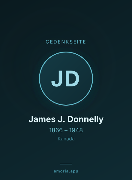 Gedenkportrait von James J. Donnelly
