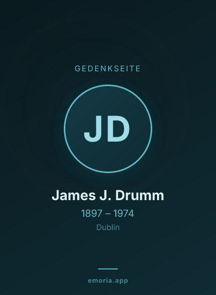 Gedenkportrait von James J. Drumm