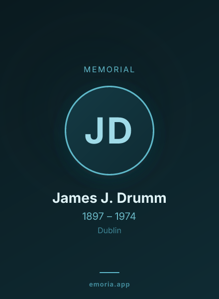 Memorial portrait of James J. Drumm