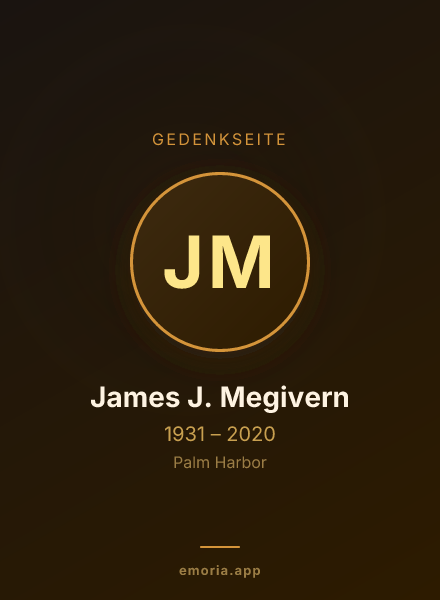 Gedenkportrait von James J. Megivern