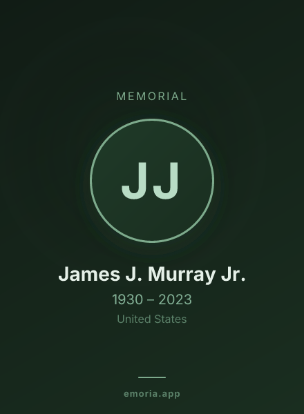 Memorial portrait of James J. Murray Jr.