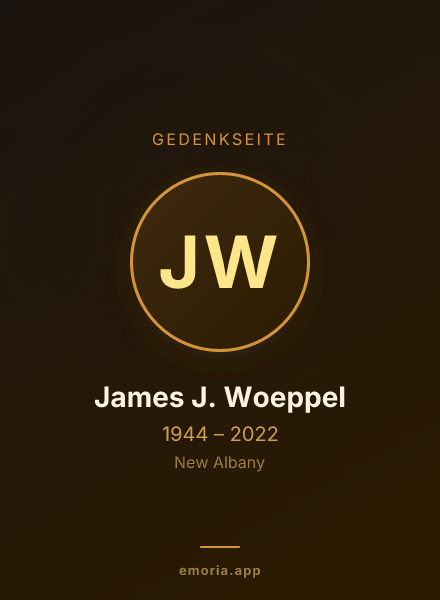 Gedenkportrait von James J. Woeppel