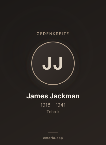 Gedenkportrait von James Jackman