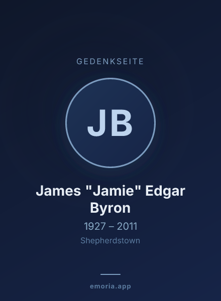 Gedenkportrait von James "Jamie" Edgar Byron
