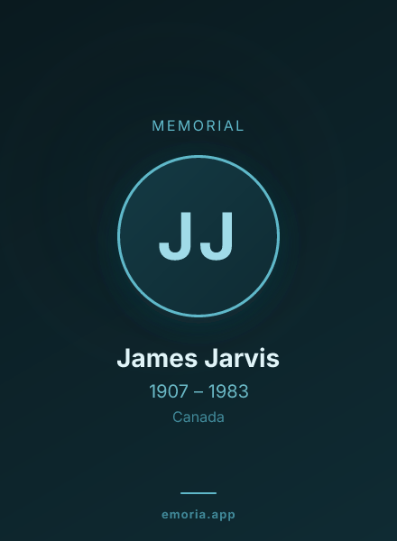 Memorial portrait of James Jarvis