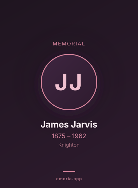 Memorial portrait of James Jarvis
