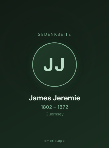 Gedenkportrait von James Jeremie