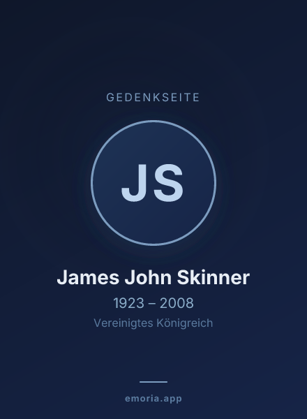 Gedenkportrait von James John Skinner