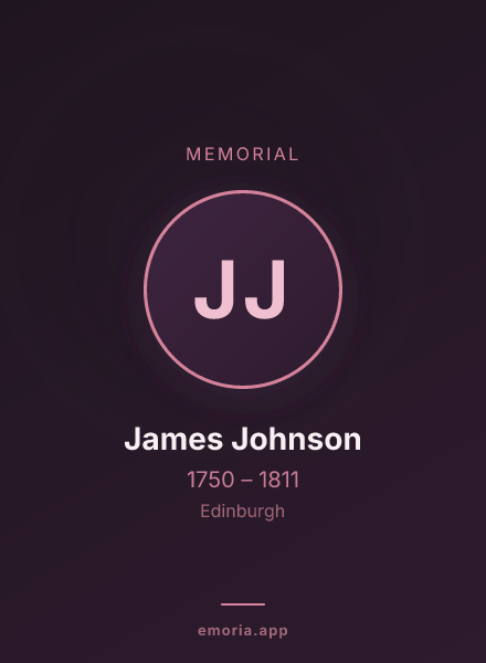 Memorial portrait of James Johnson