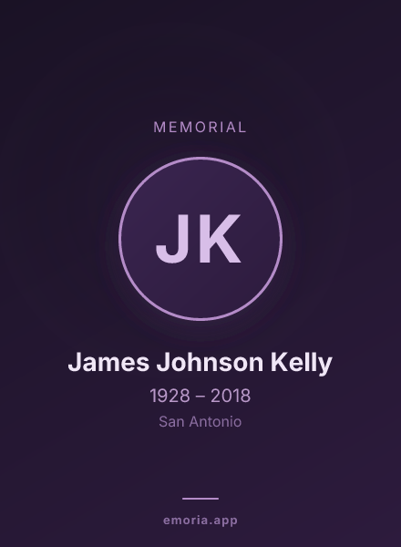 Memorial portrait of James Johnson Kelly