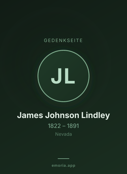 Gedenkportrait von James Johnson Lindley