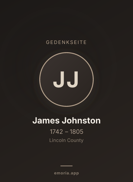 Gedenkportrait von James Johnston