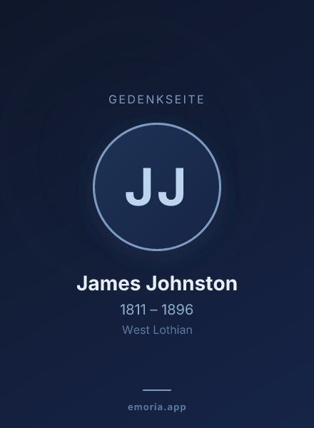 Gedenkportrait von James Johnston