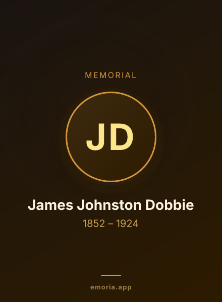 Memorial portrait of James Johnston Dobbie