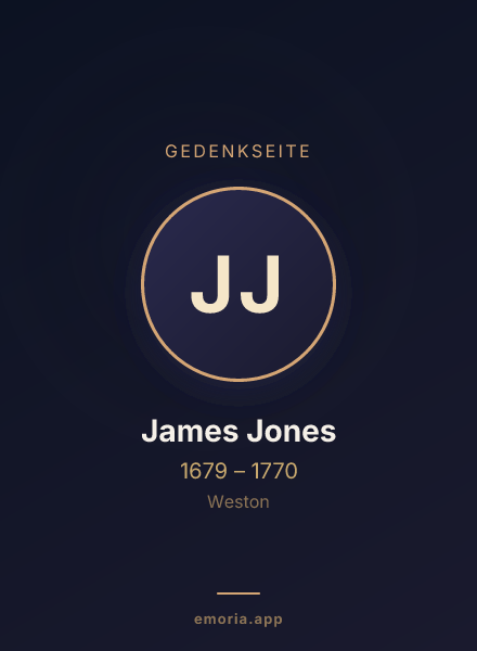 Gedenkportrait von James Jones