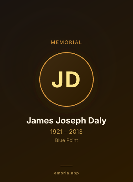 Memorial portrait of James Joseph Daly