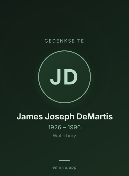 Gedenkportrait von James Joseph DeMartis