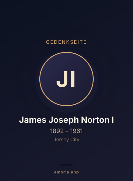 Gedenkportrait von James Joseph Norton I