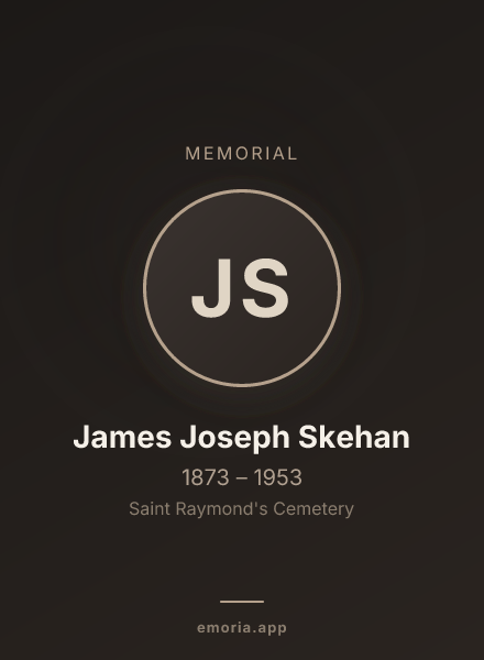 Memorial portrait of James Joseph Skehan