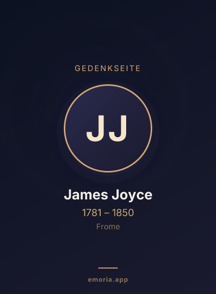 Gedenkportrait von James Joyce